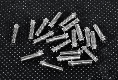 RC4WD Miniature Scale Hex Bolts (M3x10mm) (Silver)