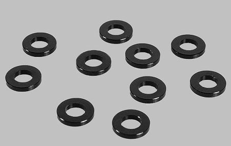 RC4WD 1mm Black Spacer with M3 Hole (10)