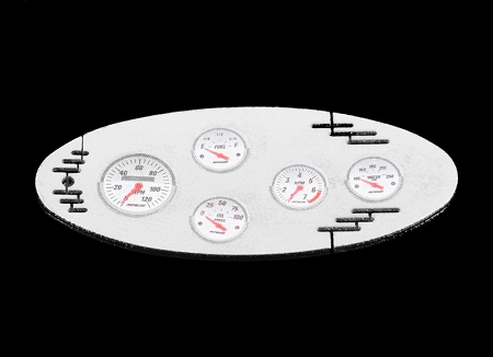 RC4WD 1/10 Chrome Instrument Panel with Instrument Decal Sheet (Style A)