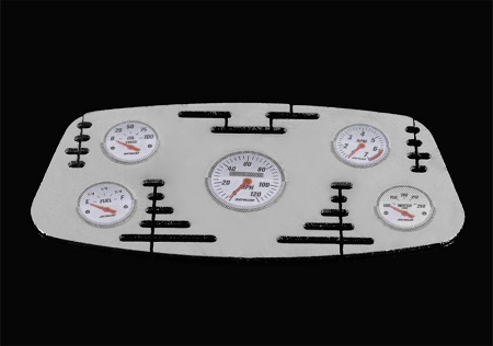 RC4WD 1/10 Chrome Instrument Panel with Instrument Decal Sheet (Style B)