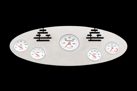 RC4WD 1/8 Chrome Instrument Panel with Instrument Decal Sheet (Style C)