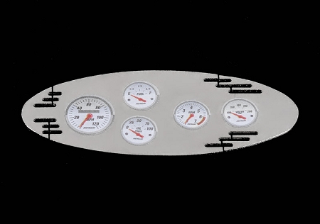 RC4WD 1/8 Chrome Instrument Panel with Instrument Decal Sheet (Style A)