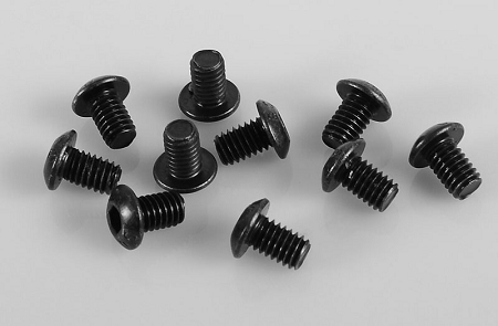 RC4WD Steel Button Head Cap Screws M4 x 6mm (10)