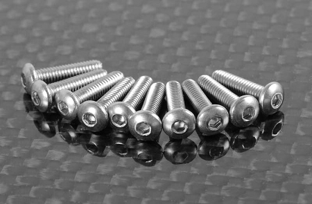 RC4WD Button Head Cap Screws M2.5 x 10mm (10) - Click Image to Close