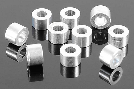 RC4WD 4mm Silver Spacer with M3 Hole (10)