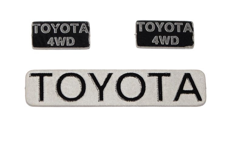 RC4WD Metal Emblems for 1985/87 Toyota Pickup/Xtracab