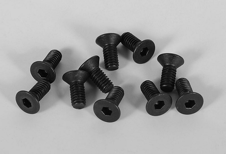 RC4WD Steel Flat Head Socket Cap Screws M2.5 x 6mm (10)