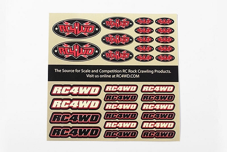 RC4WD Small Decal Sheet - Click Image to Close