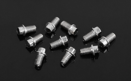 RC4WD Miniature Scale Hex Bolts (M2.5 X 4mm) (Silver) - Click Image to Close