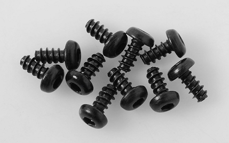 RC4WD Button Head Self Tapping Screws M3 X 6mm (Black) - Click Image to Close