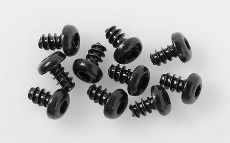 RC4WD Button Head Self Tapping Screws M3 X 5mm (Black)