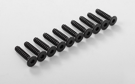 RC4WD Flat Head Self Tapping Screws M3 x 14mm (Black)