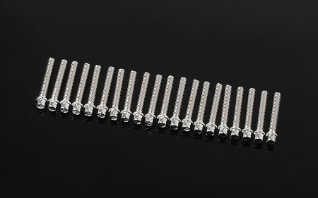 RC4WD Miniature Scale Hex Bolts (M2 x 12mm) (Silver)