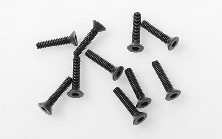 RC4WD Steel Flat Head Socket Cap Screws M2 x 10mm (Black) - Click Image to Close