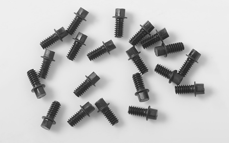 RC4WD Miniature Scale Hex Bolts (M2 x 4mm) (Black) - Click Image to Close