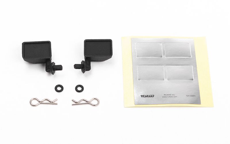 RC4WD Rubber Side Mirrors For 1/10th Black Rock RC4WD Rubber Side Mirrors For 1/10th Black Rock