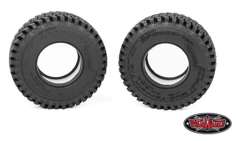 RC4WD 1.7" BFGoodrich Mud Terrain KM Scale Tires 3.70" OD (2)