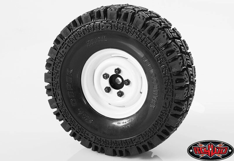 RC4WD 1.55" Dick Cepek Fun Country X2S Scale Tires 3.74" OD (2) - Click Image to Close