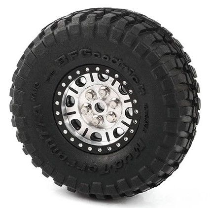 RC4WD 0.7" BFGoodrich Mud Terrain T/A KM2 Tires 1.16" OD (2) - Click Image to Close