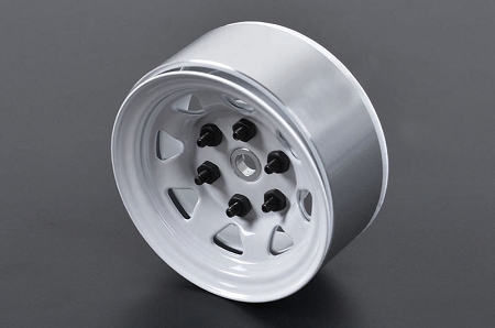 RC4WD 1.55" Stamped Steel Stock Beadlock Wheels (White) (4)