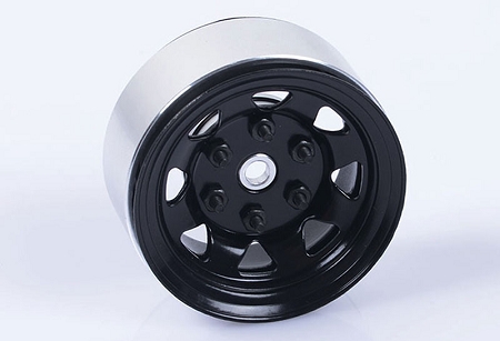 RC4WD 1.55" Stamped Steel Stock Beadlock Wheels (Black) (4)