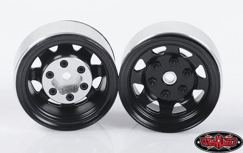 RC4WD 1.55" Stamped Steel Stock Beadlock Wheels (Black) (4) - Click Image to Close