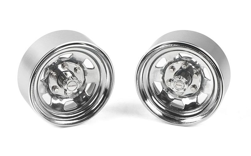 RC4WD 1.7" Stamped Steel Beadlock SR5 Wheels (Chrome) (4) - Click Image to Close