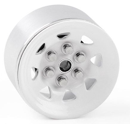 RC4WD 0.7" Stamped Steel Stock Beadlock Wheels (White) (4) - Click Image to Close