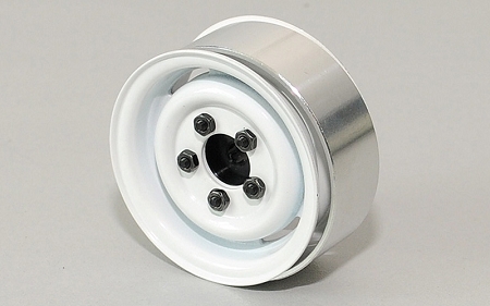 RC4WD 1.55" Landies Vintage Stamped Steel Beadlock Wheels(White) - Click Image to Close