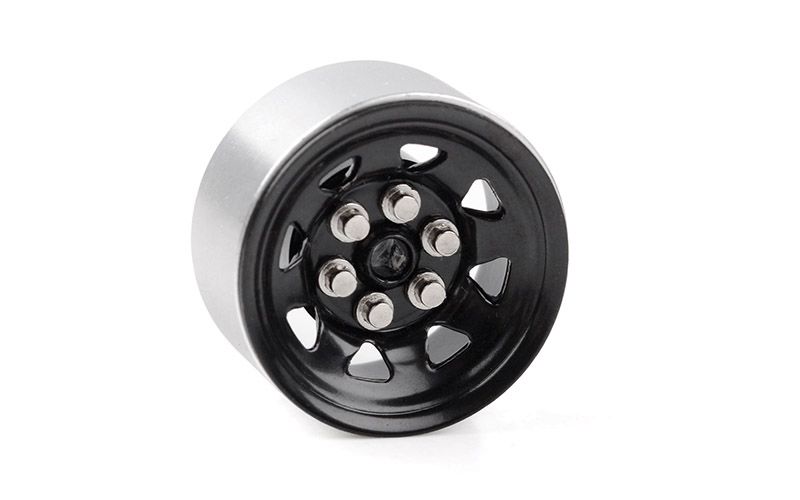 RC4WD 0.7" Stamped Steel Stock Beadlock Wheels (Black) (4)