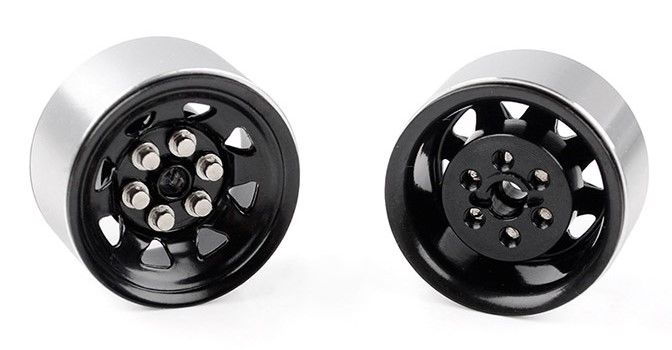 RC4WD 0.7" Stamped Steel Stock Beadlock Wheels (Black) (4) - Click Image to Close