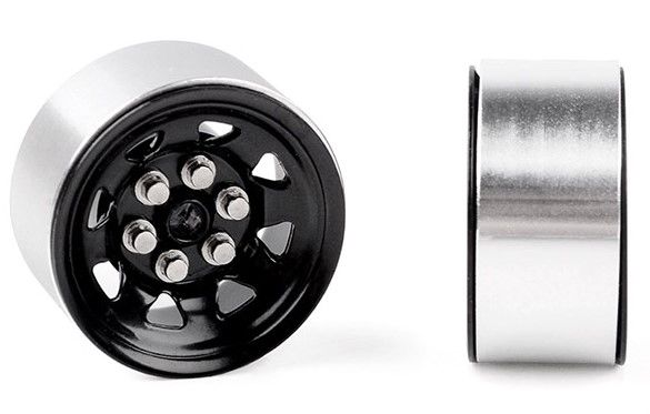 RC4WD 0.7" Stamped Steel Stock Beadlock Wheels (Black) (4) - Click Image to Close