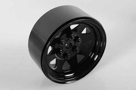 RC4WD 1.9" 6 Lug Wagon Steel Stamped Beadlock Wheels (Black) (4) - Click Image to Close