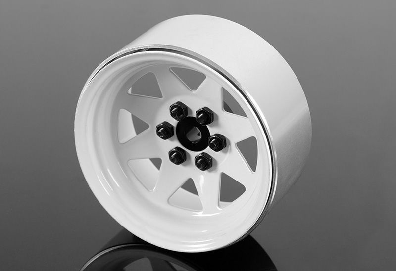 RC4WD 2.2" 6 Lug Wagon Steel Stamped Beadlock Wheels (White) (4)