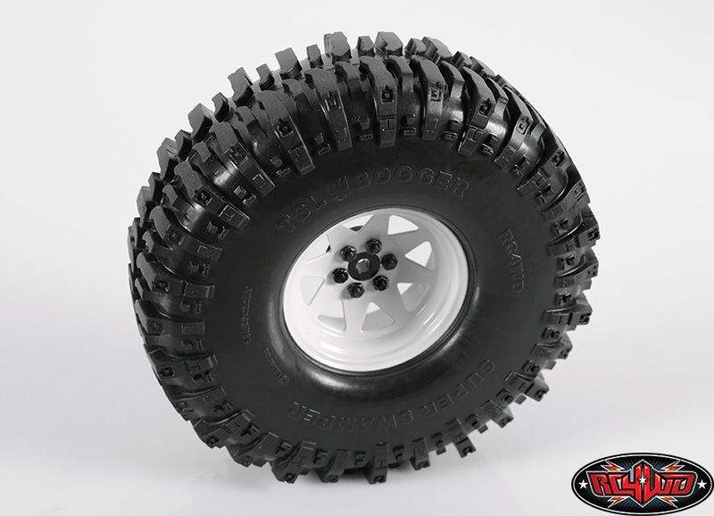 RC4WD 2.2" 6 Lug Wagon Steel Stamped Beadlock Wheels (White) (4) - Click Image to Close