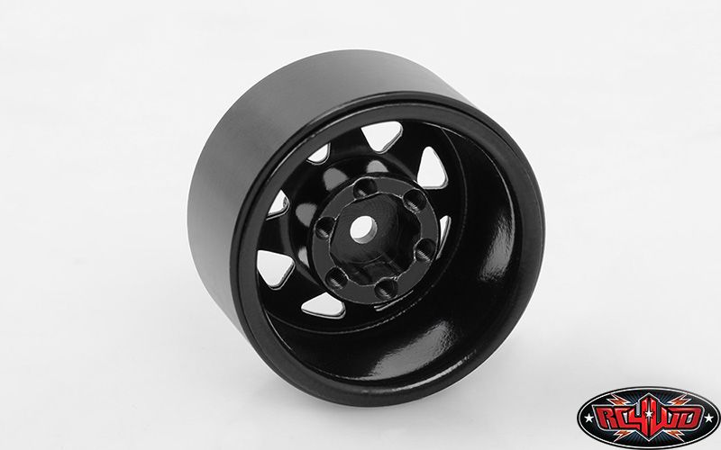 RC4WD 1.0" Stamped Steel Stock Beadlock Wheels (Black) (4) - Click Image to Close