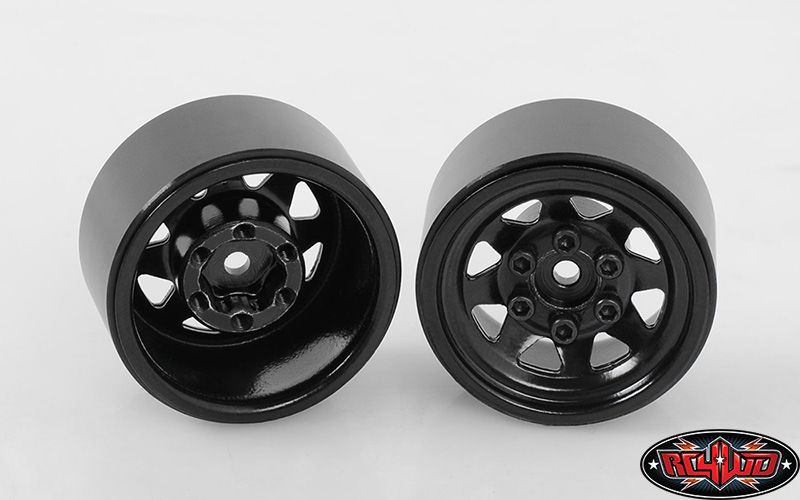 RC4WD 1.0" Stamped Steel Stock Beadlock Wheels (Black) (4) - Click Image to Close