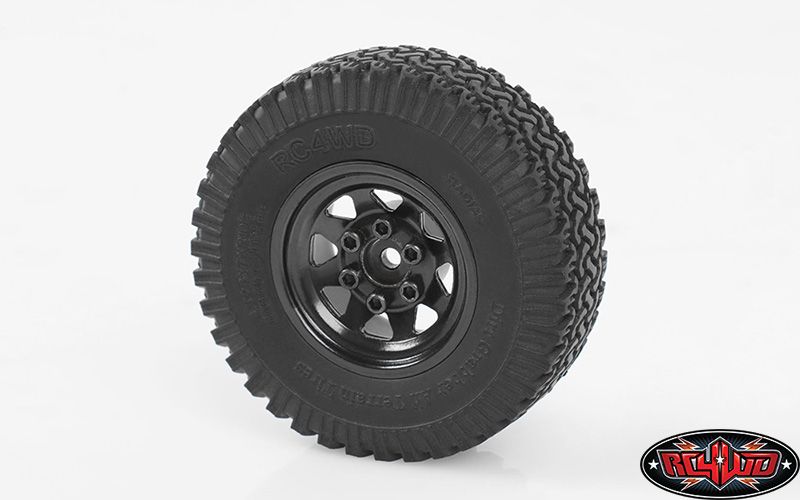 RC4WD 1.0" Stamped Steel Stock Beadlock Wheels (Black) (4)