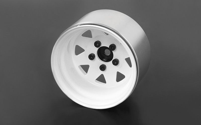 RC4WD 1.9" 5 Lug Deep Dish Wagon Steel Beadlock Wheels(White)(4) - Click Image to Close