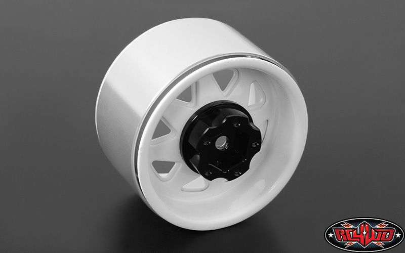 RC4WD 1.9" 5 Lug Deep Dish Wagon Steel Beadlock Wheels(White)(4) - Click Image to Close