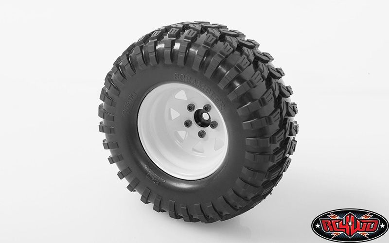 RC4WD 1.9" 5 Lug Deep Dish Wagon Steel Beadlock Wheels(White)(4) - Click Image to Close