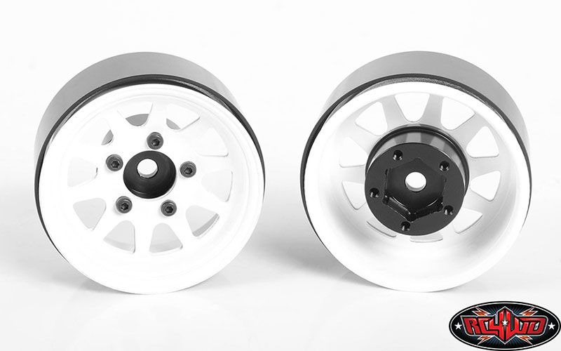 RC4WD 1.55" OEM Stamped Steel Beadlock Wheels (White) (4)