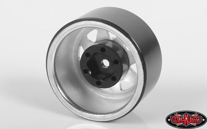 RC4WD 1.0" Stamped Steel Stock Beadlock Wheels (Chrome) (4) - Click Image to Close