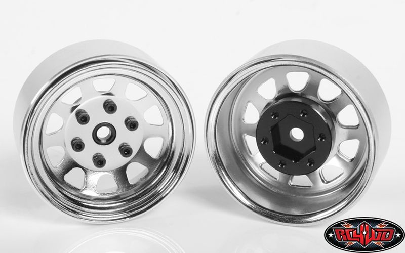 RC4WD 1.7" Stamped Steel Beadlock Wagon Wheels (Chrome) (4) - Click Image to Close
