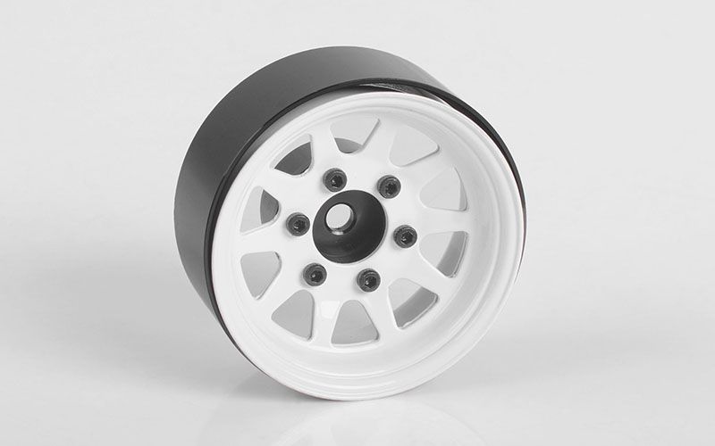 RC4WD 1.55" OEM 6-Lug Stamped Steel Beadlock Wheels (White) (4) - Click Image to Close