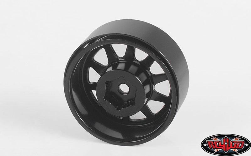 RC4WD 1.55" OEM 6-Lug Stamped Steel Beadlock Wheels (Black) (4) - Click Image to Close
