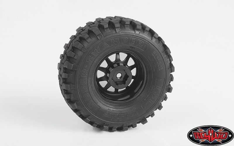 RC4WD 1.55" OEM 6-Lug Stamped Steel Beadlock Wheels (Black) (4)