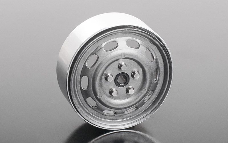 RC4WD 1.7" Stamped Steel 10-Oval Hole Wheels (Plain) (4)