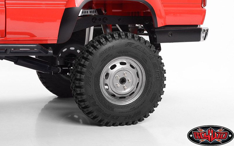 RC4WD 1.7" Stamped Steel 10-Oval Hole Wheels (Plain) (4) - Click Image to Close