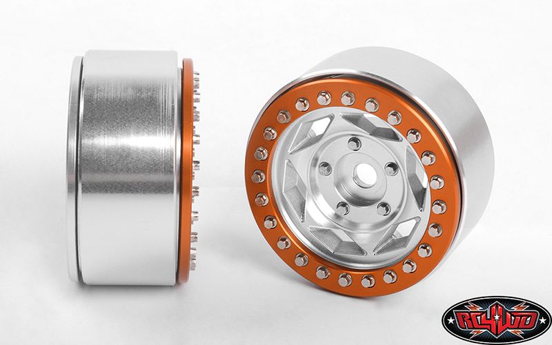 RC4WD 1.7" Rogue Beadlock Wheels (Silver/Copper) (4) - Click Image to Close